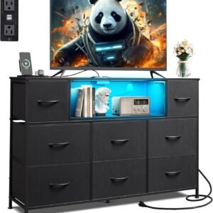 Cómoda negra para dormitorio